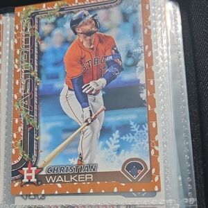 Topps Astros Trading Card - Orange and Blue